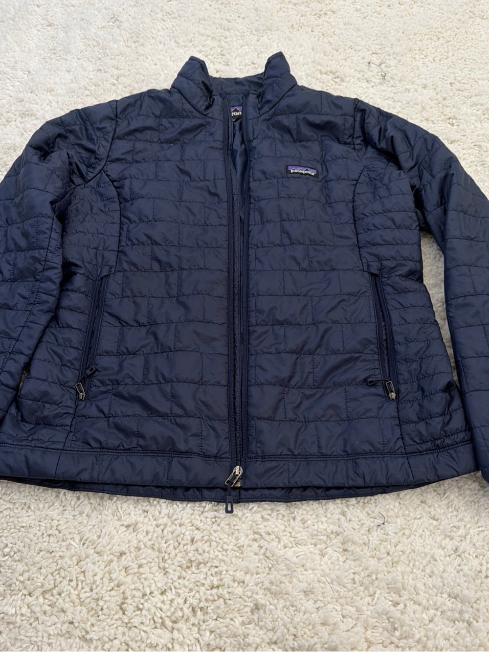 Patagonia Women's Navy Quilted Insulated Puffer Jacket